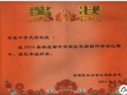 喜报——我校在高新区电脑制作活动比赛中获优秀组织奖
