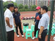 台湾省南投县埔里国中女子垒球队来我校交流